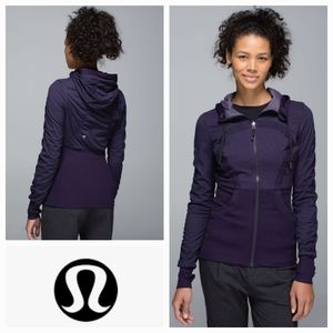 LULULEMON Dance Studio Jacket III Reversible Black Grape Size 2